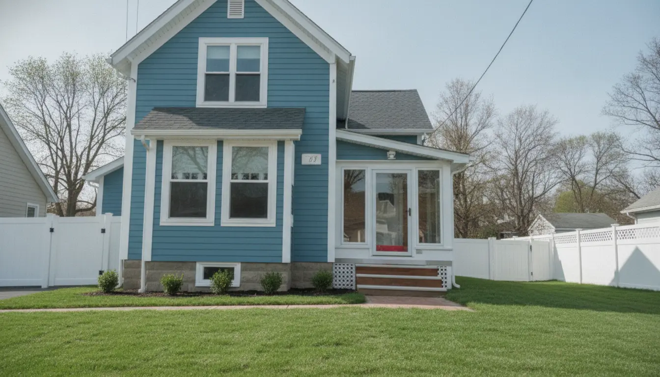 Freshly painted home exterior with clean trim lines in MetroWest MA